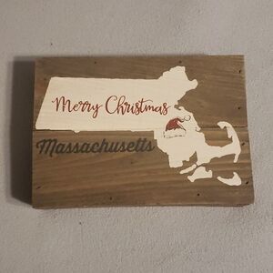 MERRY Christmas Massachusetts decor
